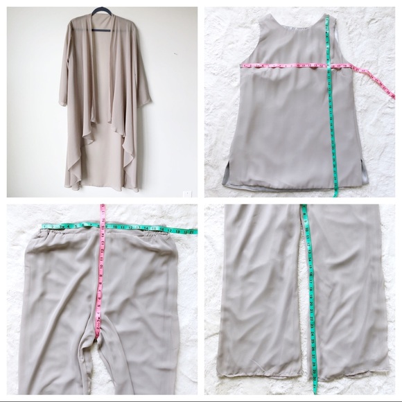 Loose 3 Pieces Mother of the Bride Pantsuit Jacket - Picture 8 of 8